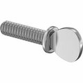 Bsc Preferred Stainless Steel Flanged Spade-Head Thumb Screw 10-24 Thread Size 3/4 Long, 5PK 91744A245